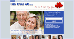 Desktop Screenshot of funover60.co.uk